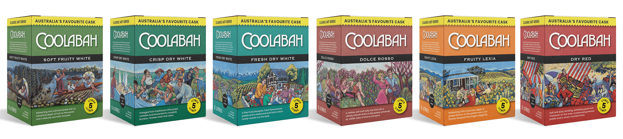 Coolabah Cask Wines Full product line up