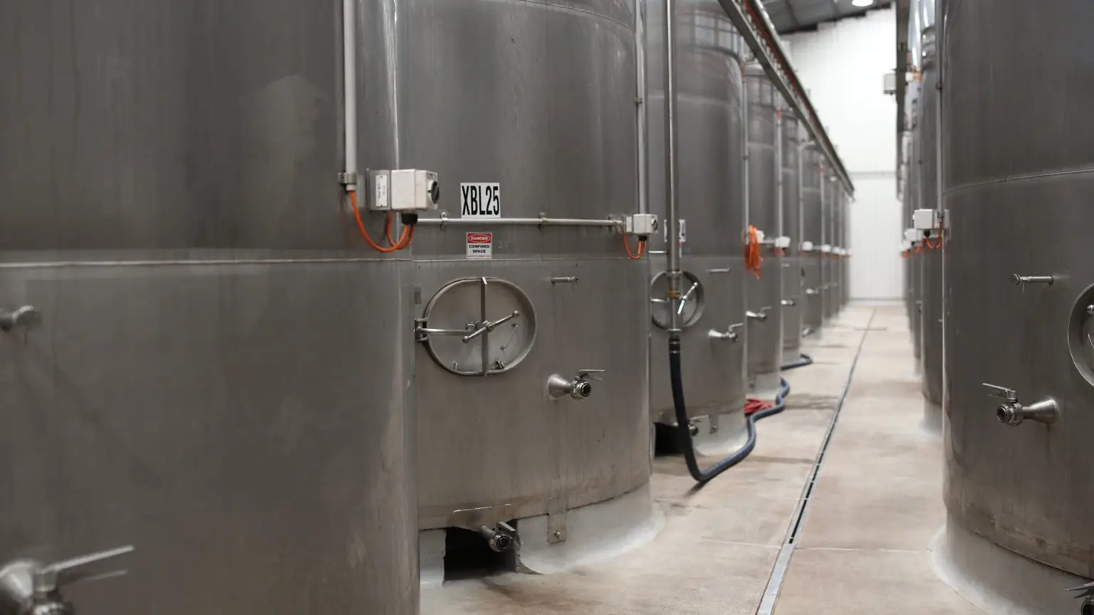 Meditrina winery storage tanks