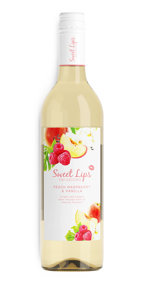 Sweet Lips Infusions - Peach Raspberry and Vanilla wine